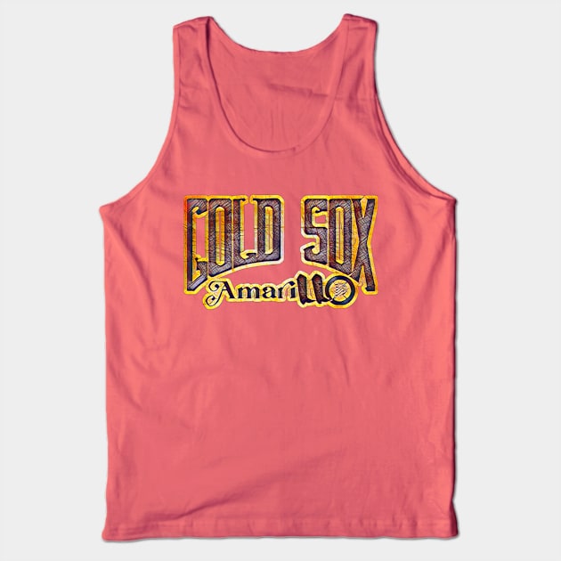 Amarillo Gold Sox Baseball Tank Top by Kitta’s Shop